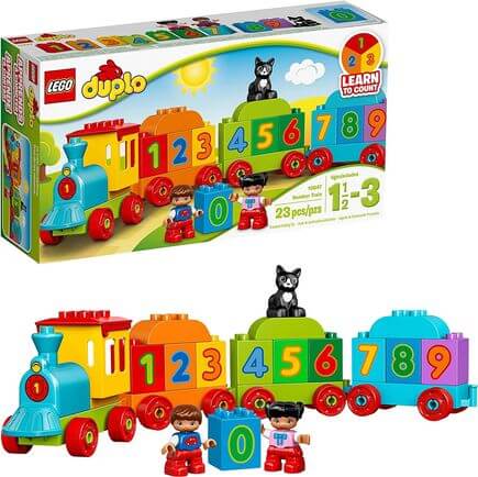  LEGO DUPLO My First Number Train 10847 Learning and Counting Train Set Building Kit and Educational Toy for 2-5 Year Olds (23 Pieces) 