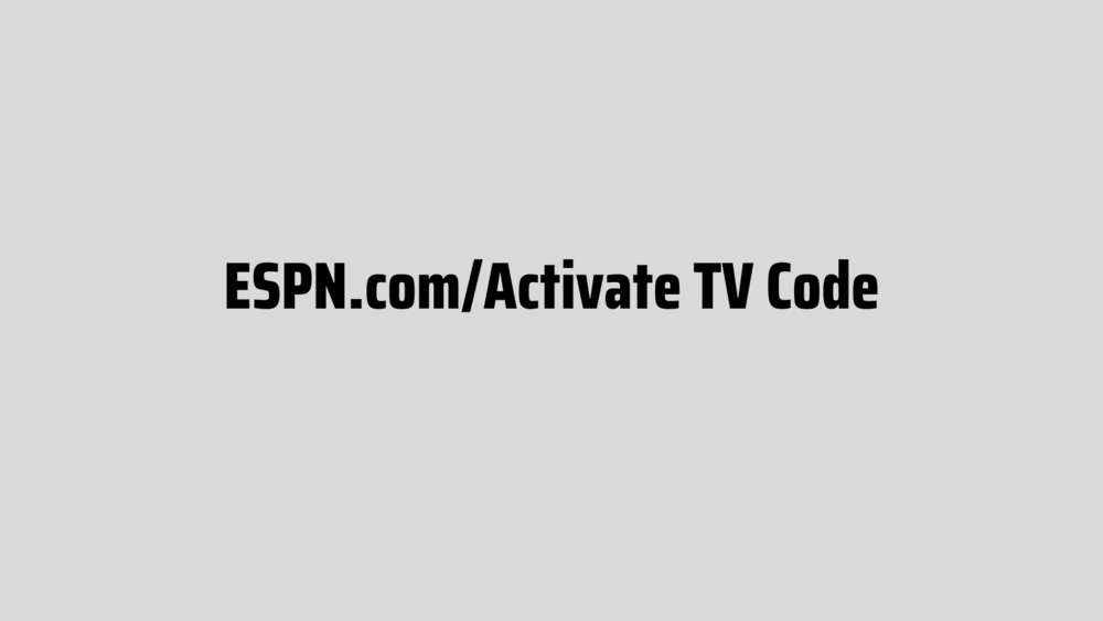 ESPN.com/Activate TV Code (How To Enter Espn Activation Code)