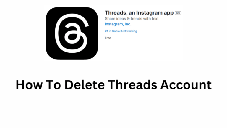 How To Delete Threads Account?
