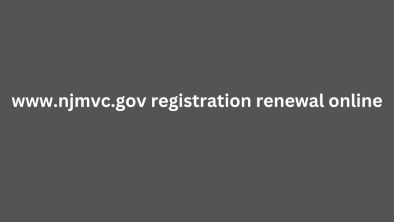www.njmvc.gov registration renewal online