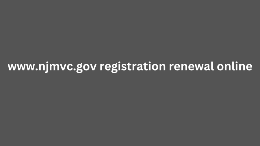 www.njmvc.gov registration renewal online