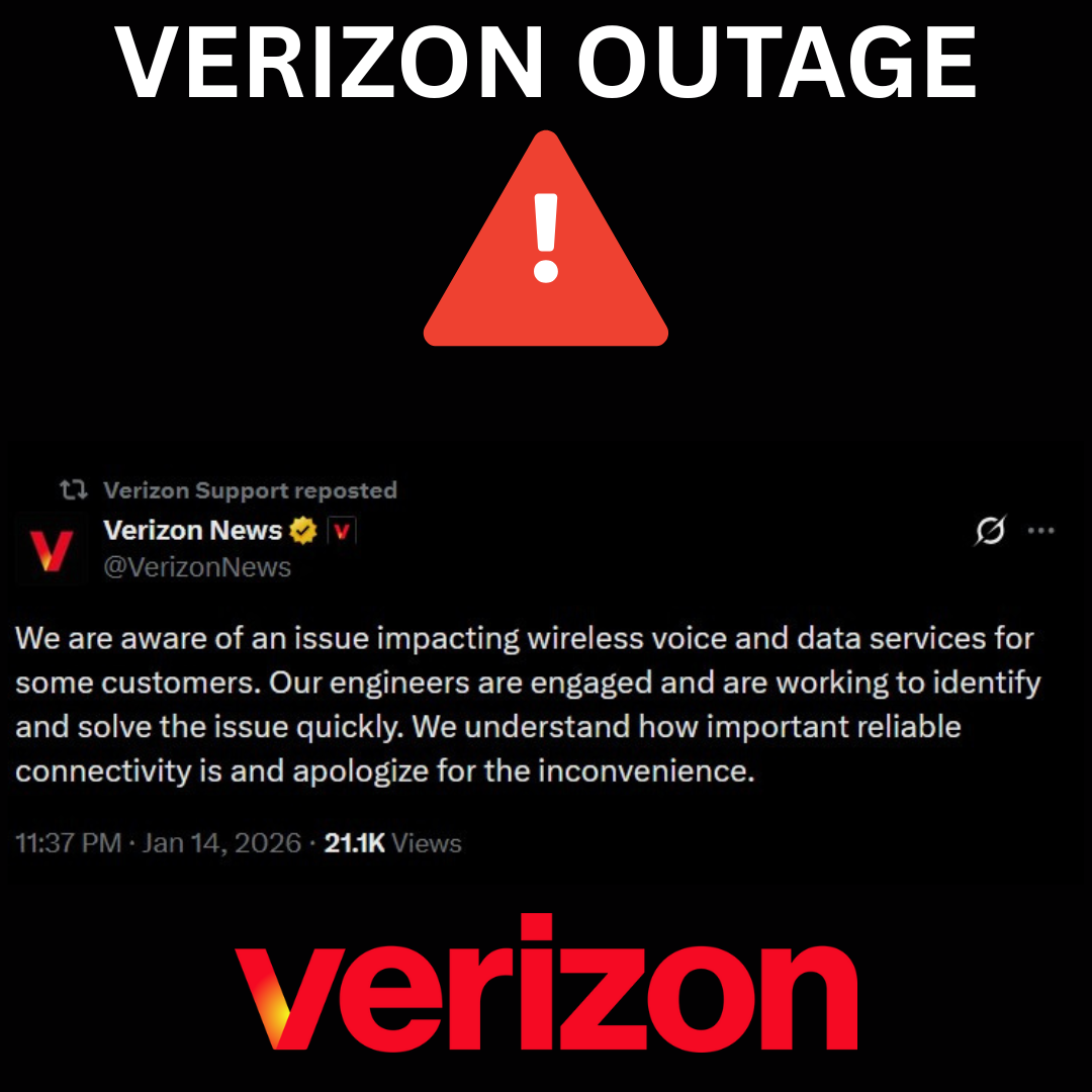 Verizon Outage Today – Phones Showing “SOS” Mode